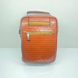 کیف دوشی تمام چرم طبیعی مردانه کد 7100