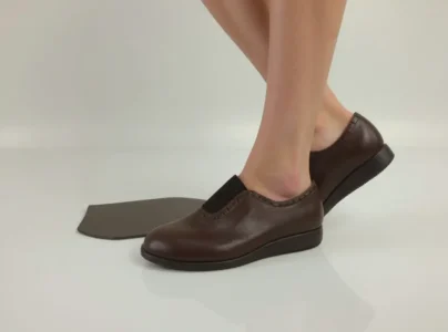 کفش چرم طبیعی زنانه طبی کد 1011